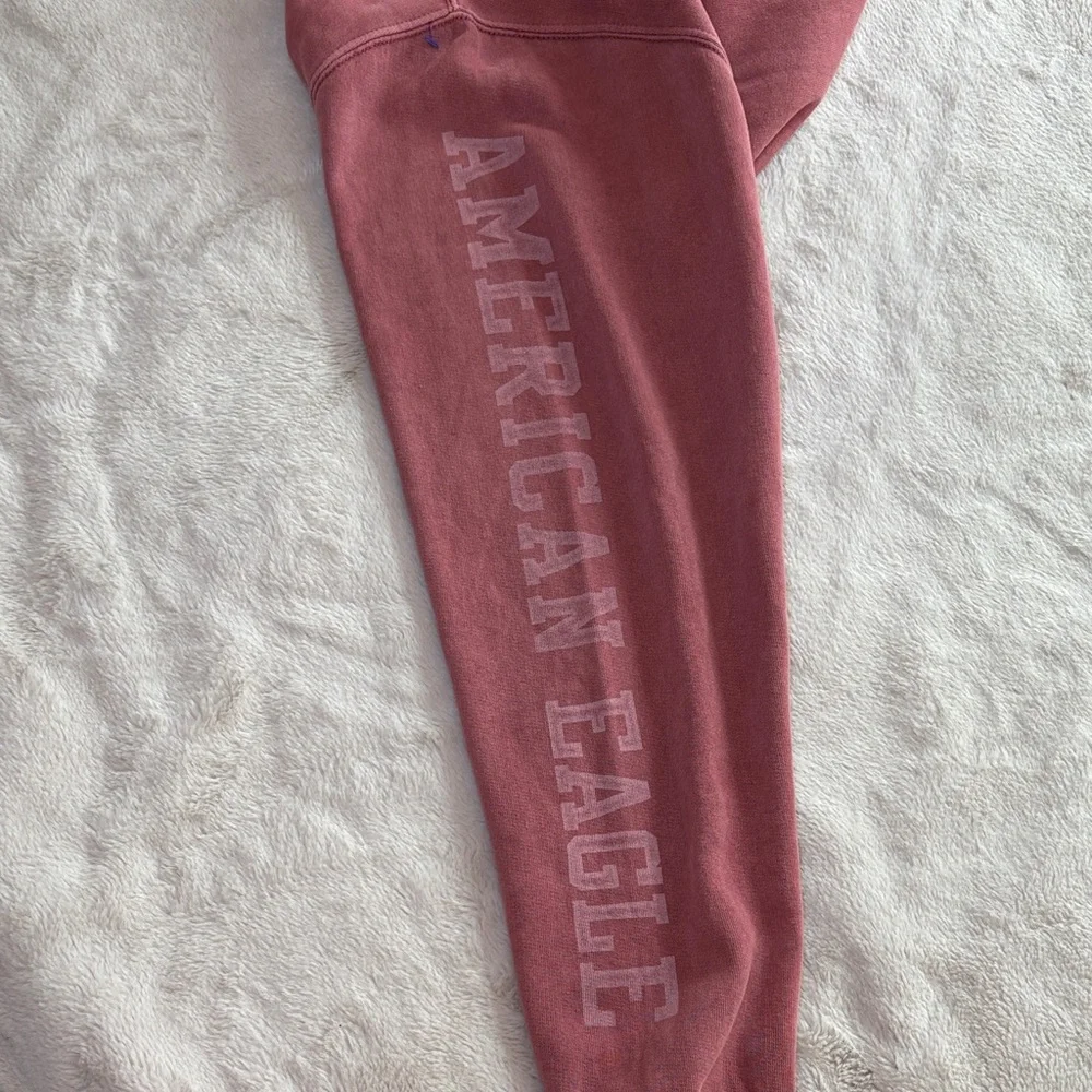 American Eagle Outfitters Men's Pink Hoodie